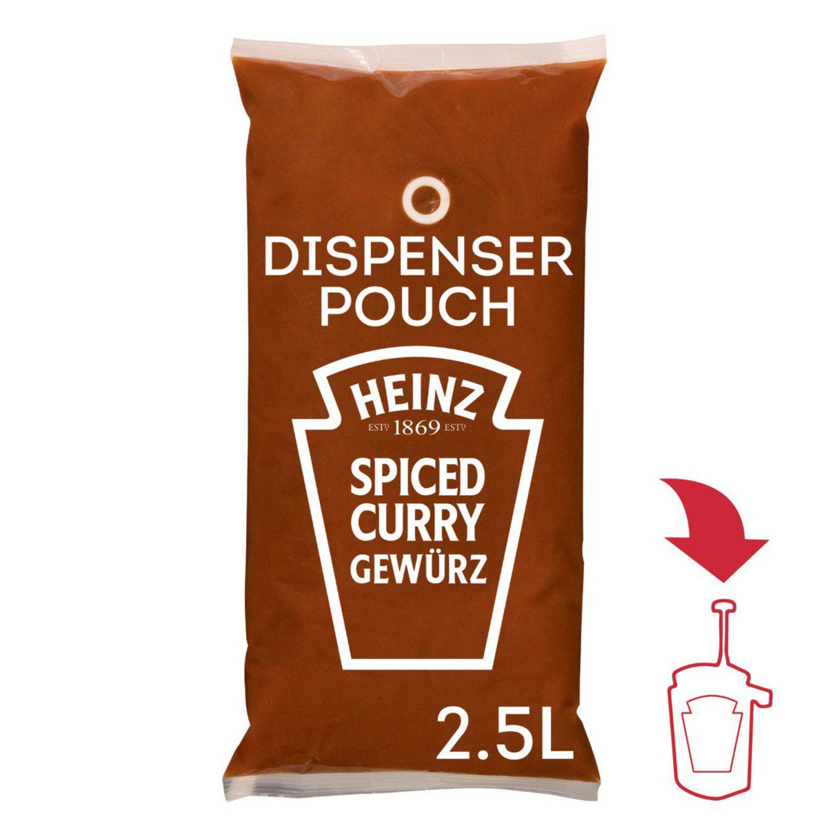 Heinz Sauce-O-Mat Curry Gewürz Ketchup (3x2,5 Liter)