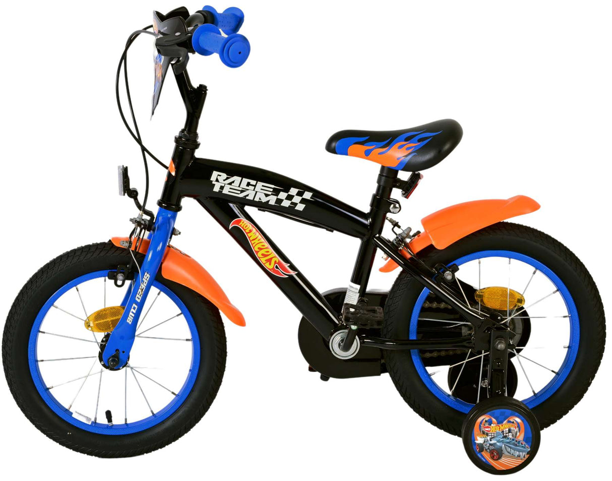 Heiße Räder Kinderfahrrad - Jungen - 14 Zoll - Schwarz - Zwei Handbremsen