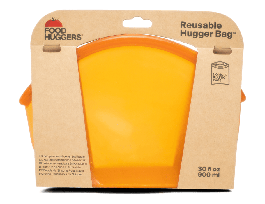 Wiederverwendbarer Aufbewahrungsbeutel von Food Huggers – 900 ml – Bernstein