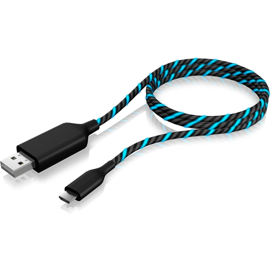 Icy Box Icy Box IB-CB023EL USB-A zu Micro-USB-B-B-Elektroluminesce