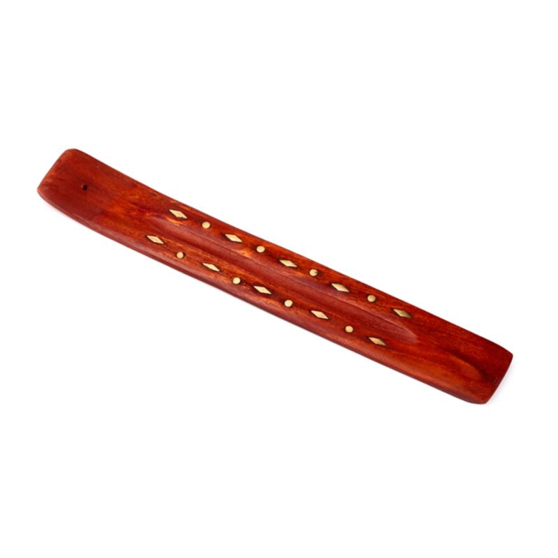 Diamanten - Räucherstäbchenhalter aus Mangoholz