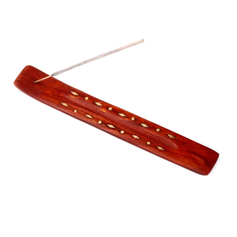 Diamanten - Räucherstäbchenhalter aus Mangoholz