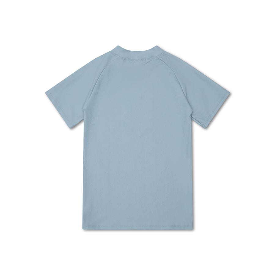 Reine Töne | Grünes UV-Badeshirt mit kurzen Ärmeln