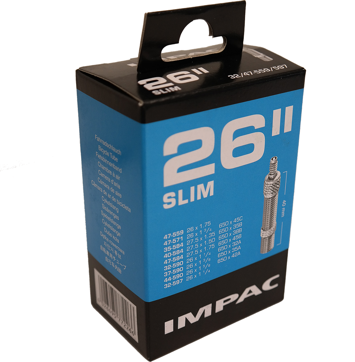 Impac (Schwalbe) Innenrohr DV12 26 Zoll 32 47-597 40 mm