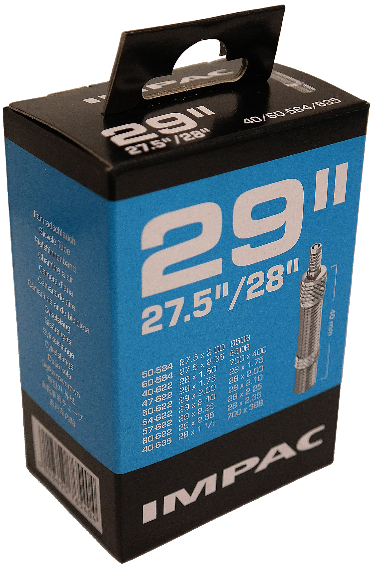 Impac (Schwalbe) Innenrohr DV19 28 29 Zoll 40 60-622 635 40 mm