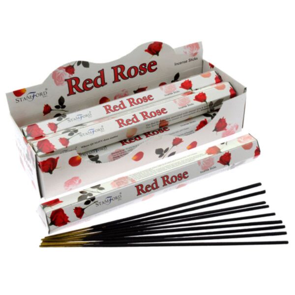 37105 Rote Rose – Stamford Premium Hex Räucherstäbchen