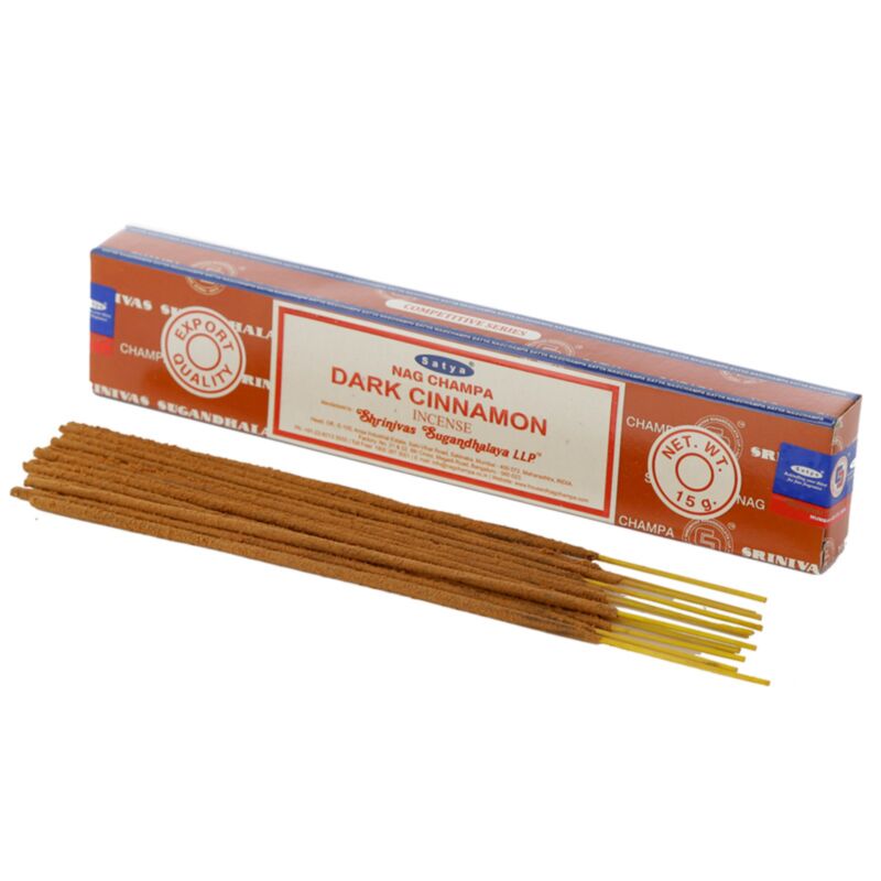 01349 dunkler Zimt – Satya Nag Champa Räucherstäbchen
