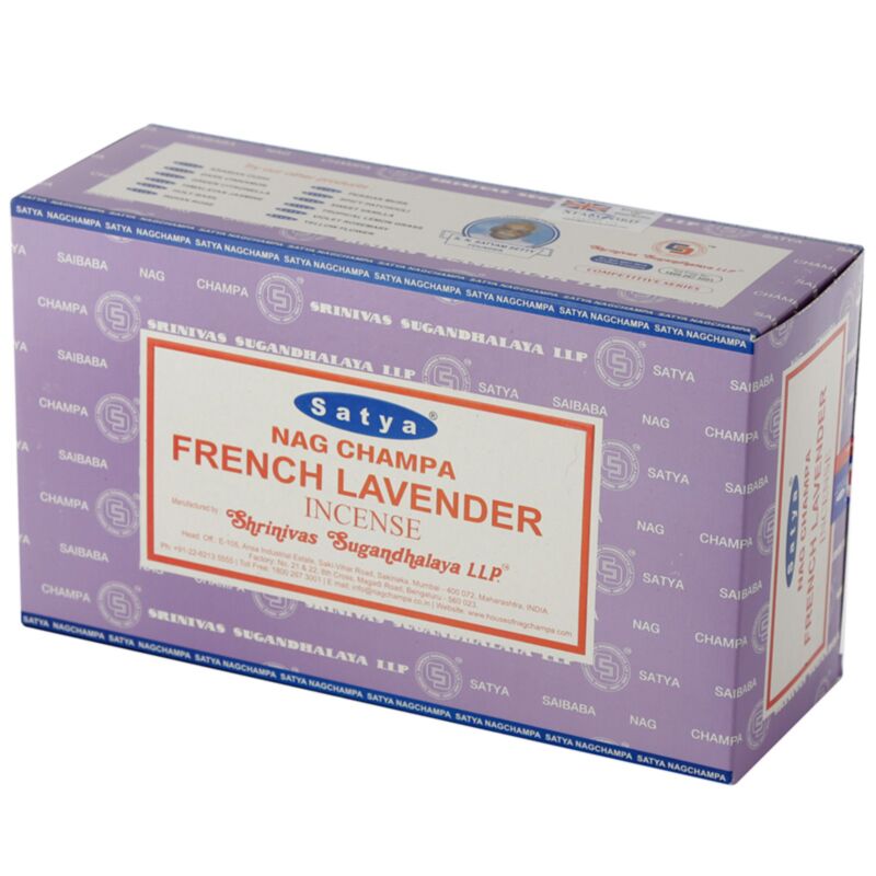 01353 Französischer Lavendel - Satya Nag Champa Räucherstäbchen
