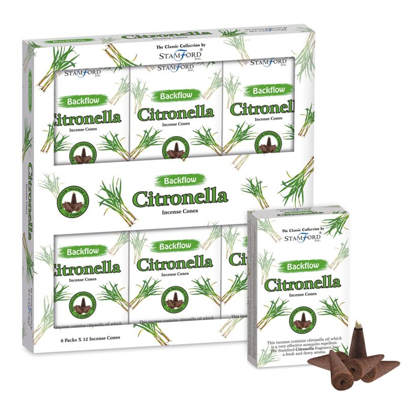 37423 Stamford Backflow-Räucherkegel – Citronella