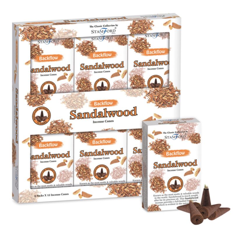 37430 Stamford Backflow-Räucherkegel – Sandelholz