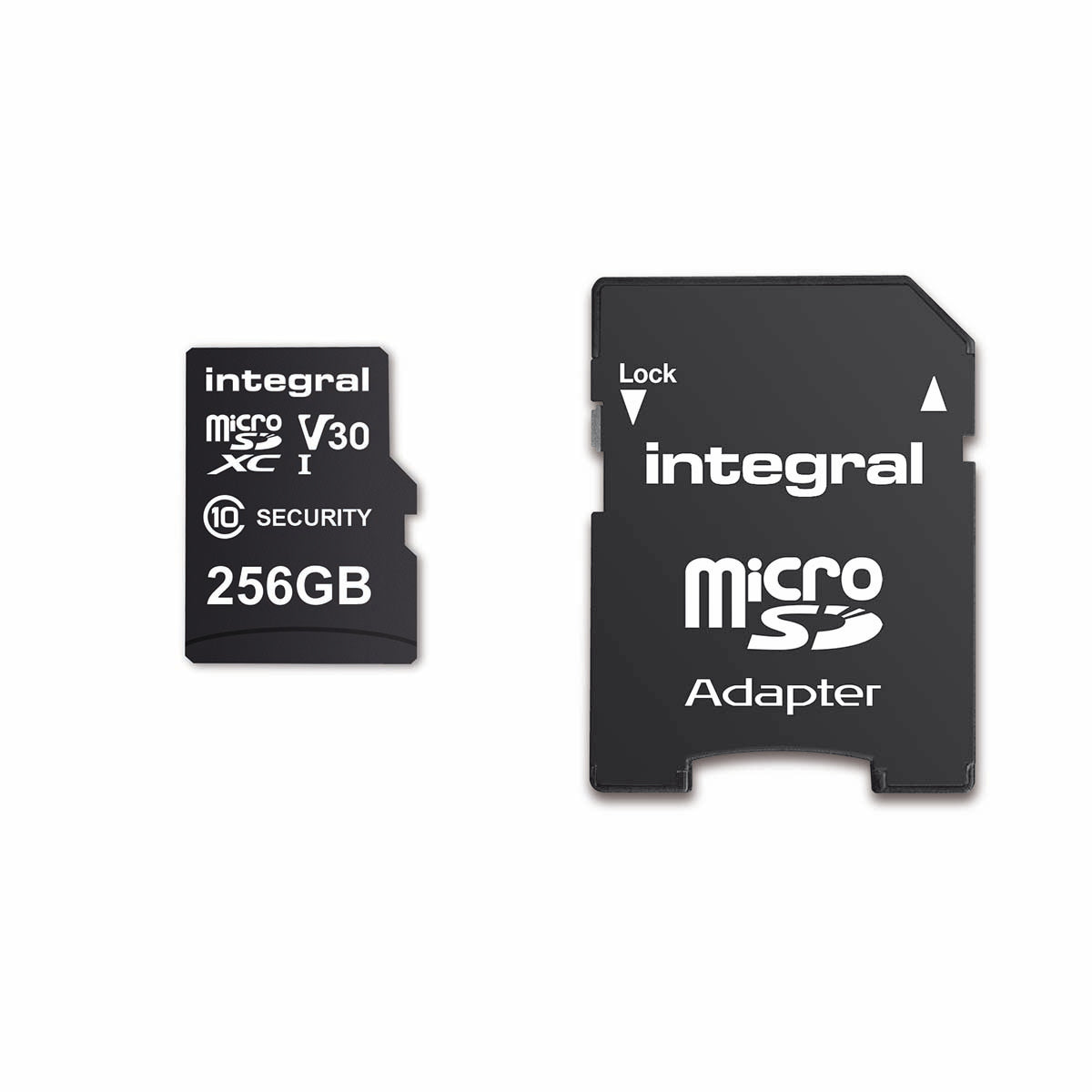 Integrierte 256-GB-Sicherheitskamera-MicroSD-Karte für Dashcams, Homecams, CCTV, Bodycams und Drohnen – inmsdx256g10se