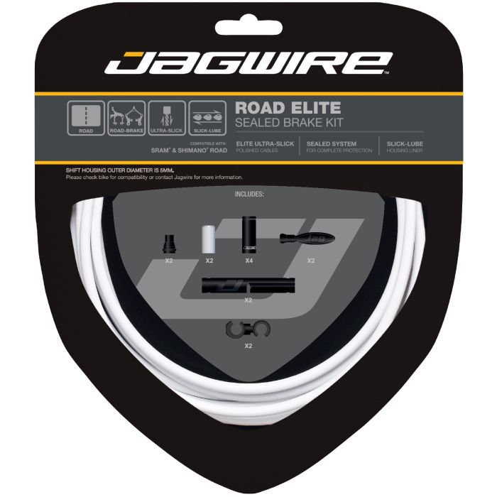 Jagwire Road Elite versiegeltes Bremsset – weiß