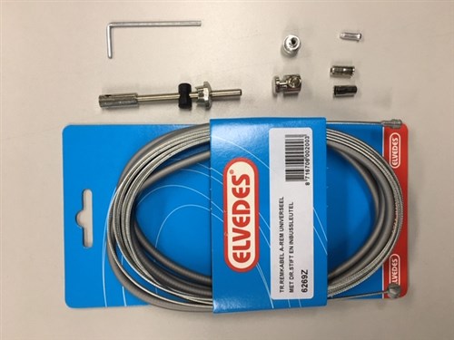 Elvedes Kabelsatz Bremse hinten mit Gewindeende Silber 6269