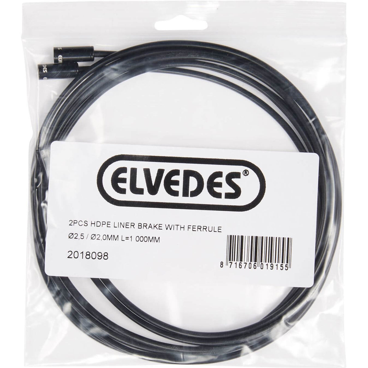 Elvedes Liner-Bremse 2,5 2 mm (2) 1000 mm HDPE + Hut 2018098