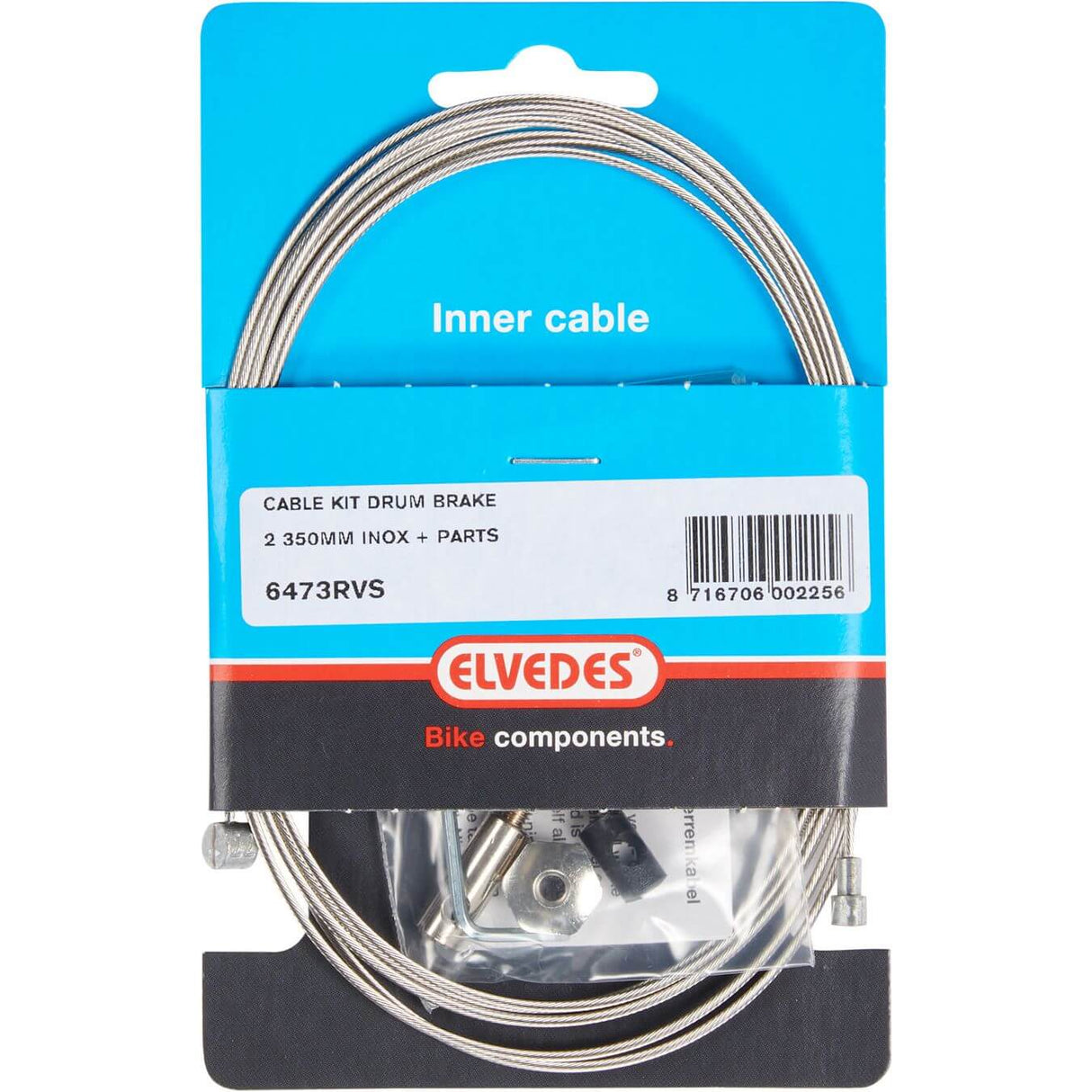 ELVEDES 6473 Edelstahl Indoor -Kabel -Kabel -Trommelbrems -Tonne -Peer mit Stelbout auf der Karte