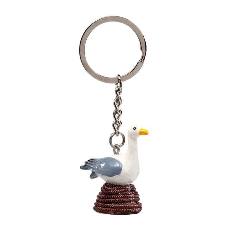 Möwe Boje Möwe am Seil Schlüsselanhänger