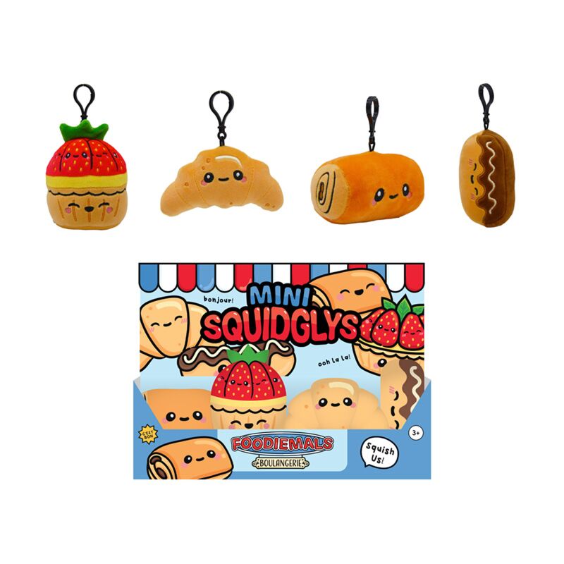 Squidglys Foodiemals Boulangerie Mini-Schlüsselanhänger