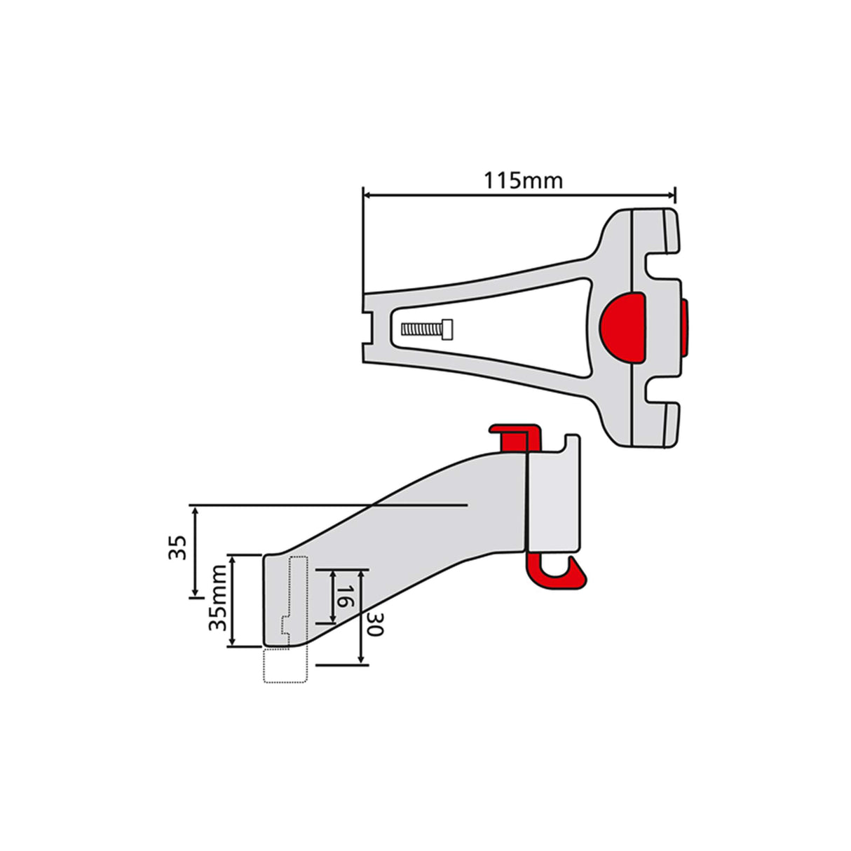 Klickfix Steuersatzadapter für Ahead-Adapter 1-1 8