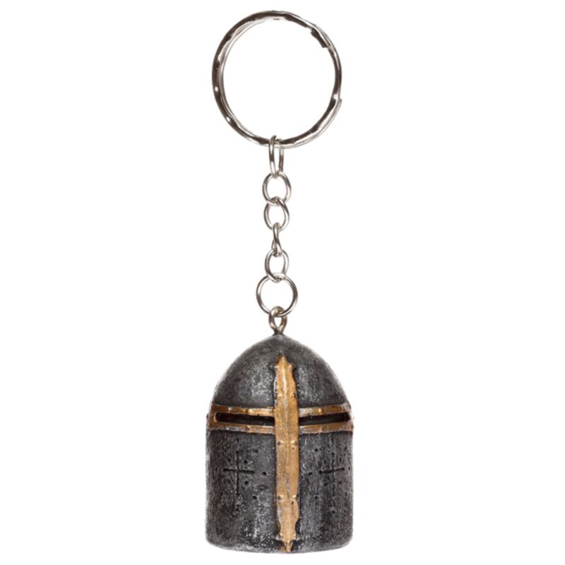 Schlüsselanhänger mit mittelalterlichem Ritterhelm