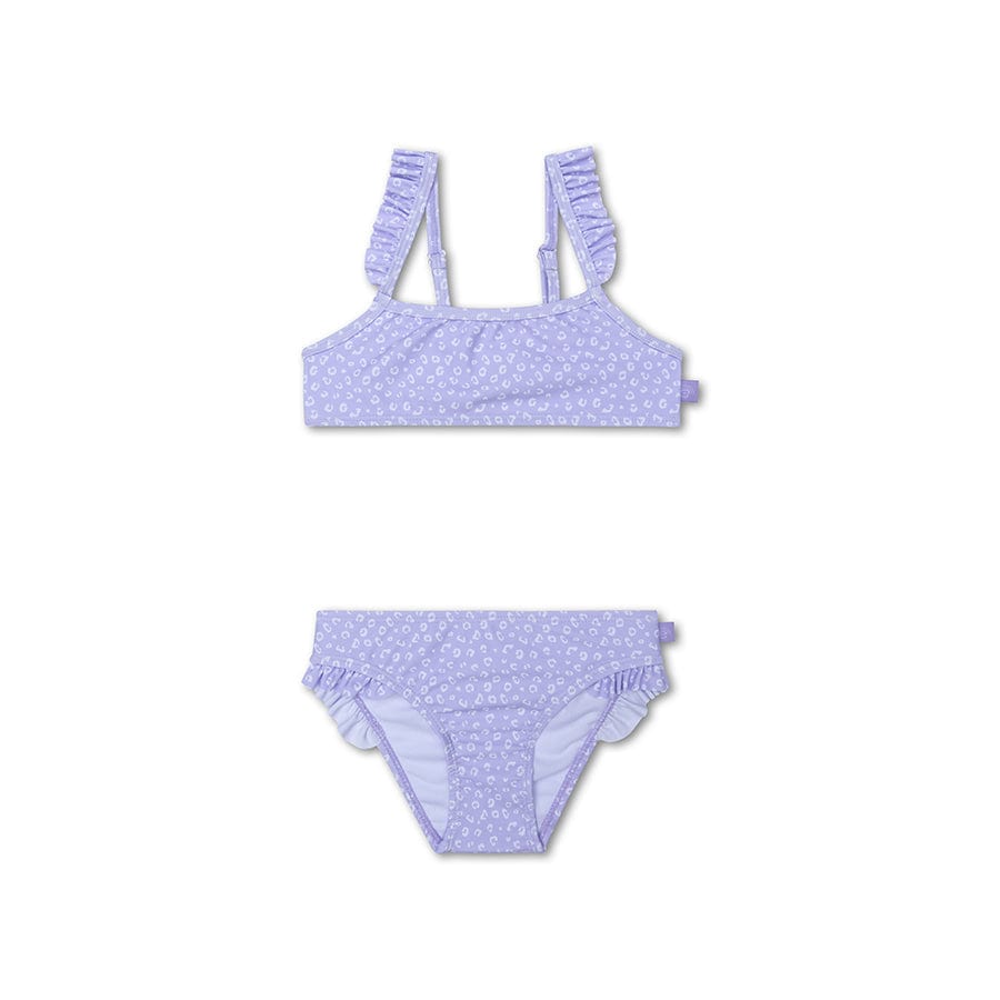 Leopard | Lila UV-Bikini für Mädchen