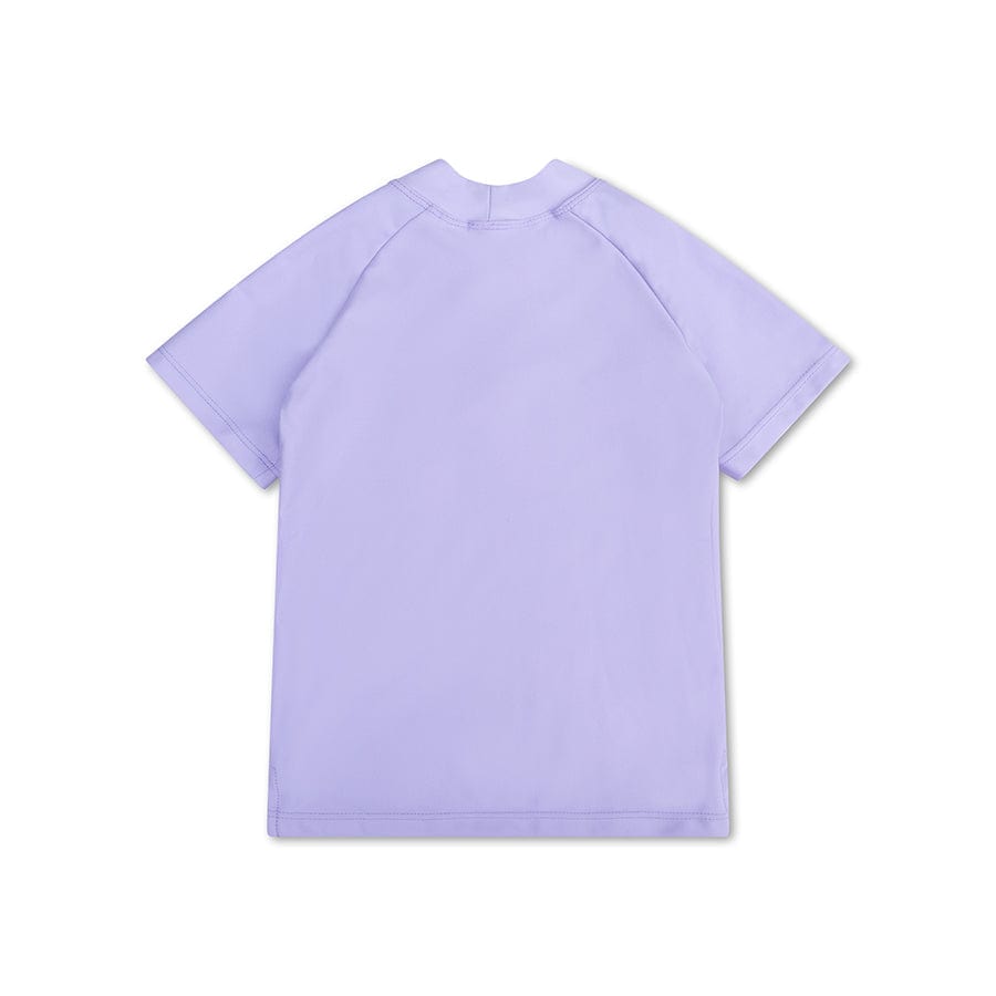 Reine Töne | Lila UV-Badeshirt mit kurzen Ärmeln