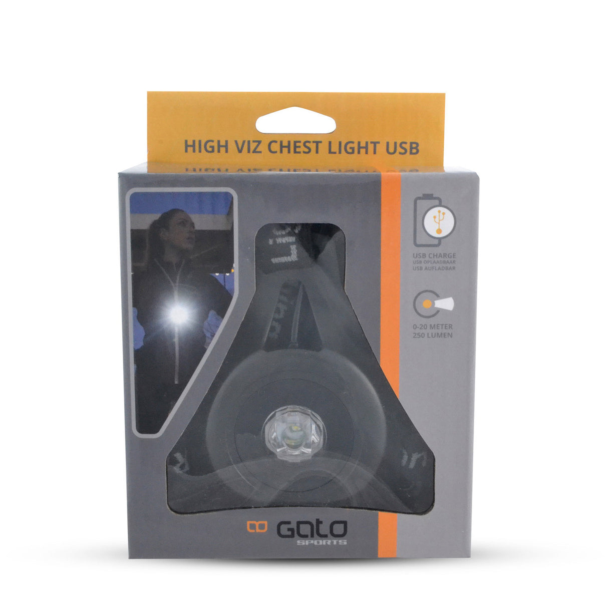 Übertrieben Gato High-Viz Brustlicht USB schwarz eine Größe