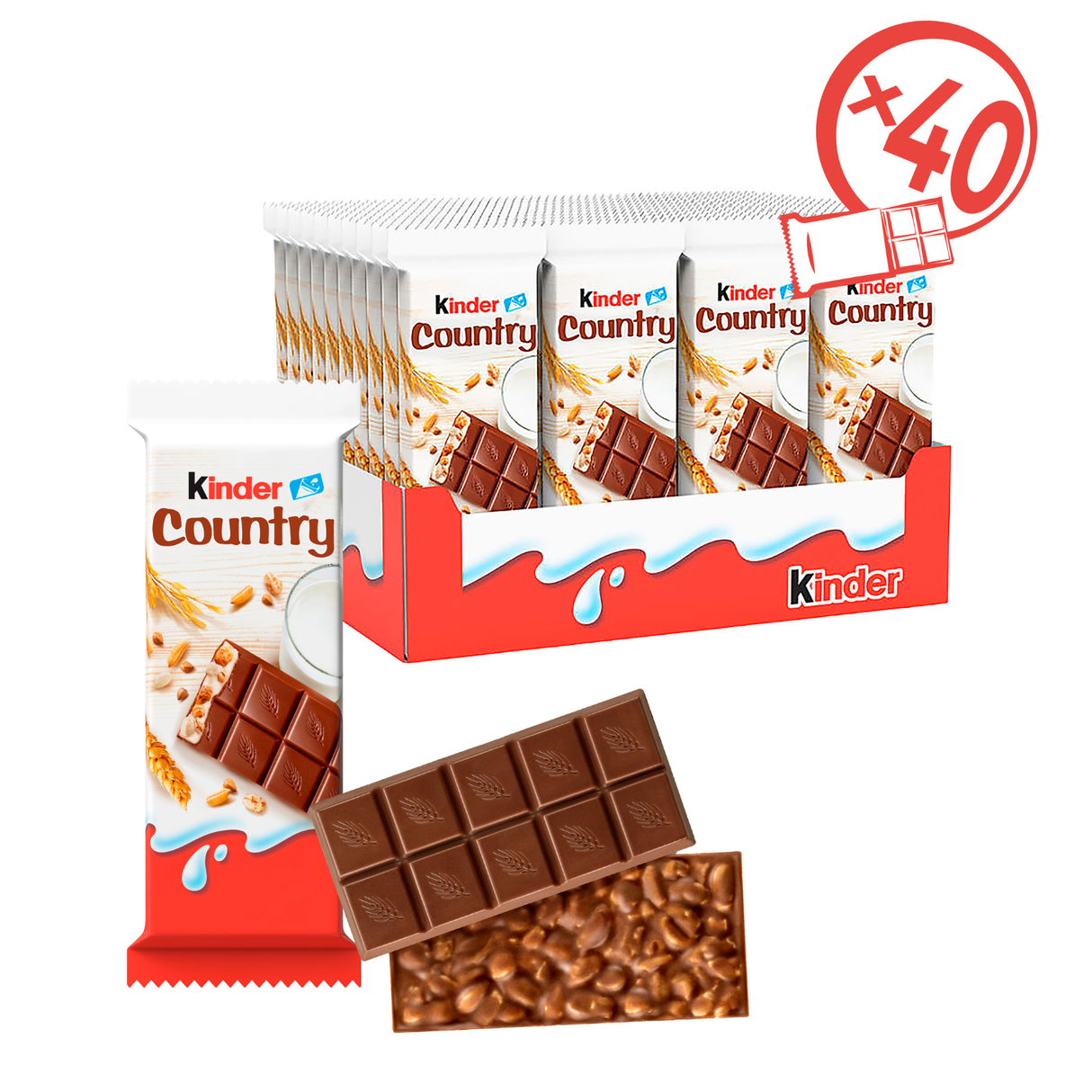 Kinderschokolade mit Cerealien T1 (40 Stück)