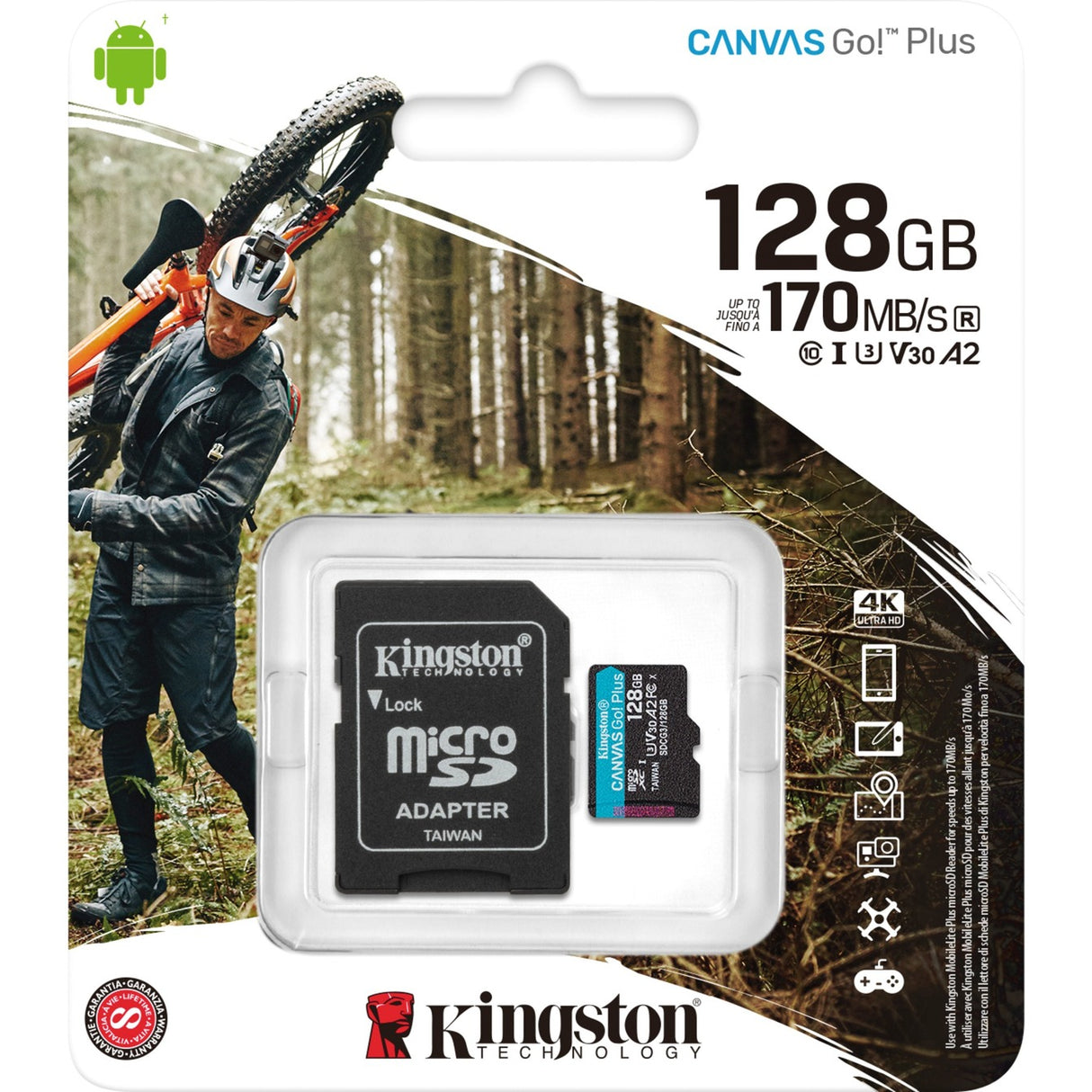 Kingston Canvas gehen! Plus microSDXC 128 GB