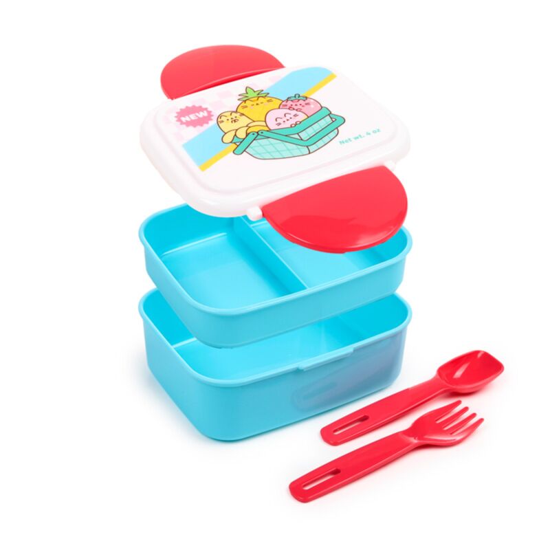 Union Pusheen The Cat Fruit Clip Bento Box Lunchbox Besteck