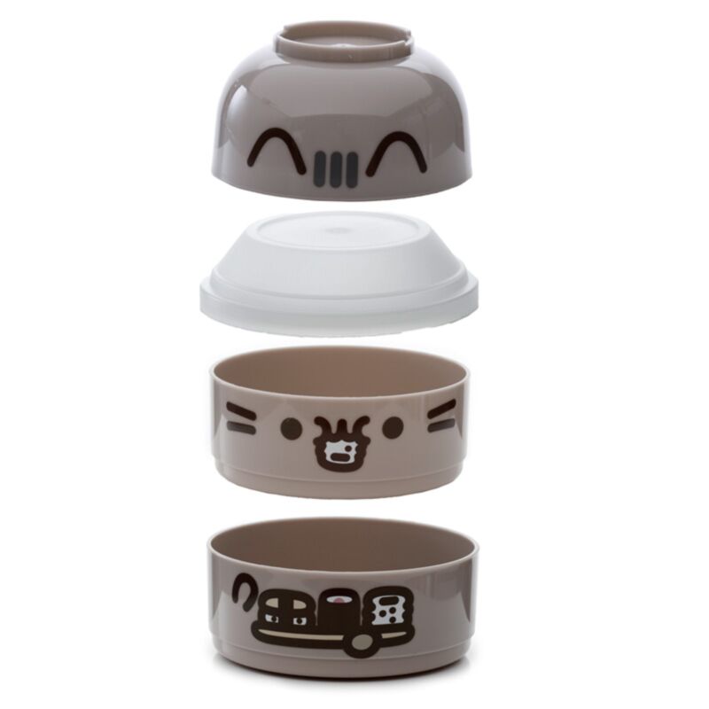 Pusheen – gestapelte runde Bento-Box-Brotdose