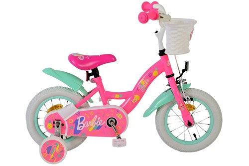 Volare Barbie Kinderfahrrad – Mädchen – 12 Zoll – Rosa