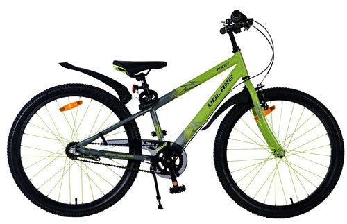 Volare 24 Zoll Fahrrad Rockey 3V Bremsnabe grün grau 42414