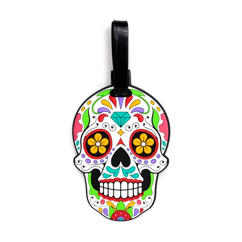 PVC-Kofferetikett „Dia de Los Muertos“.