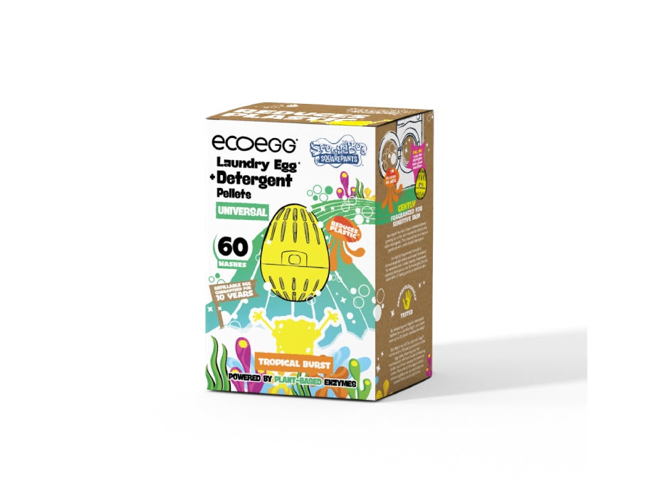 Ecoegg Washball - SpongeBob - Tropischer Burst - Universal - 60 Wäsche