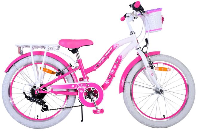 Volare Lovely Kinderfahrrad – Mädchen – 20 Zoll – Rosa – 7 Gänge