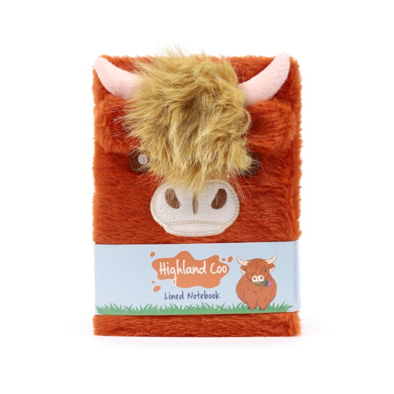 Higland coo flauschiges Kuh-Notizbuch A5
