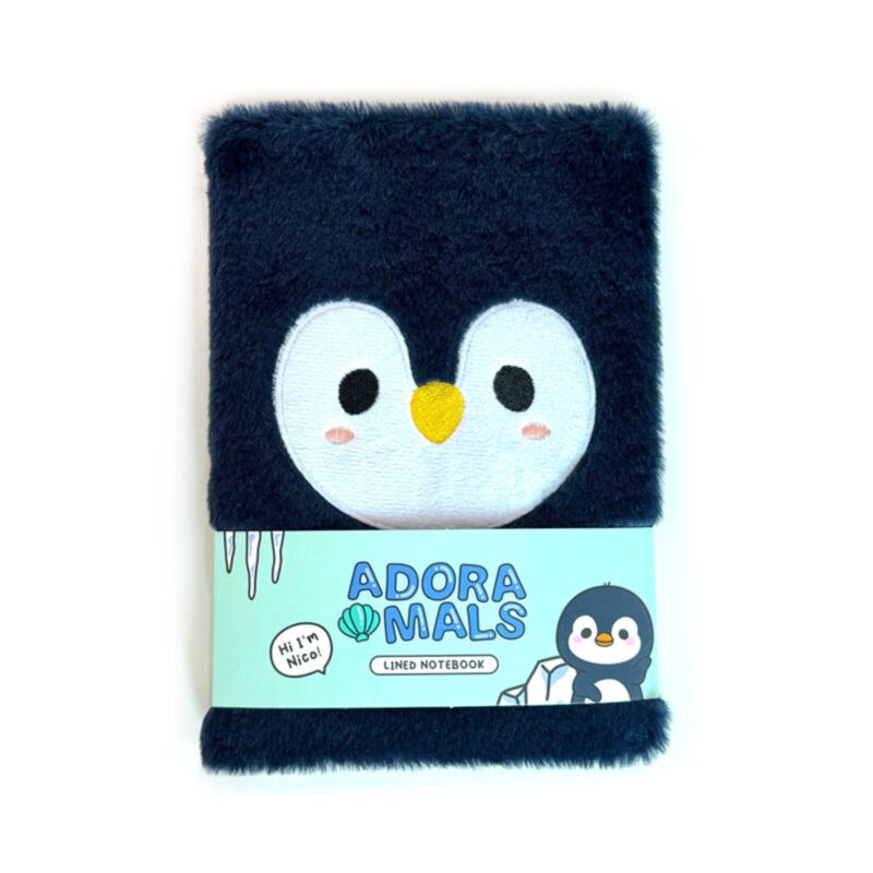 Adoramals flauschiges Pinguin-Notizbuch A5