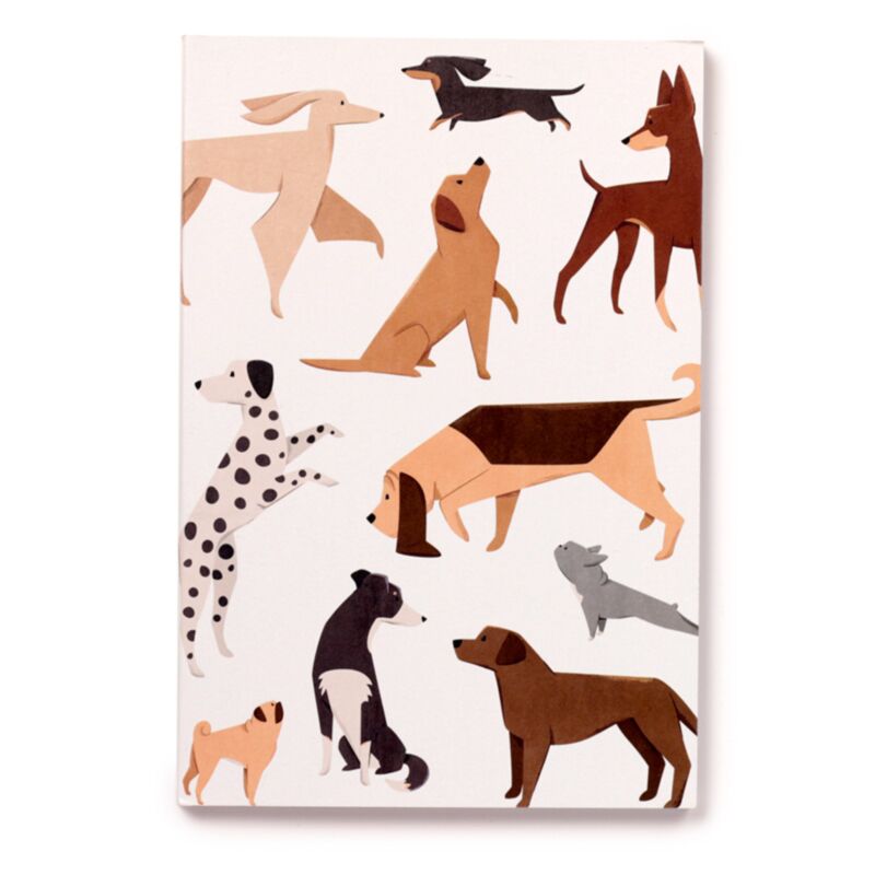 Barks Dog recyceltes liniertes A5-Notizbuch