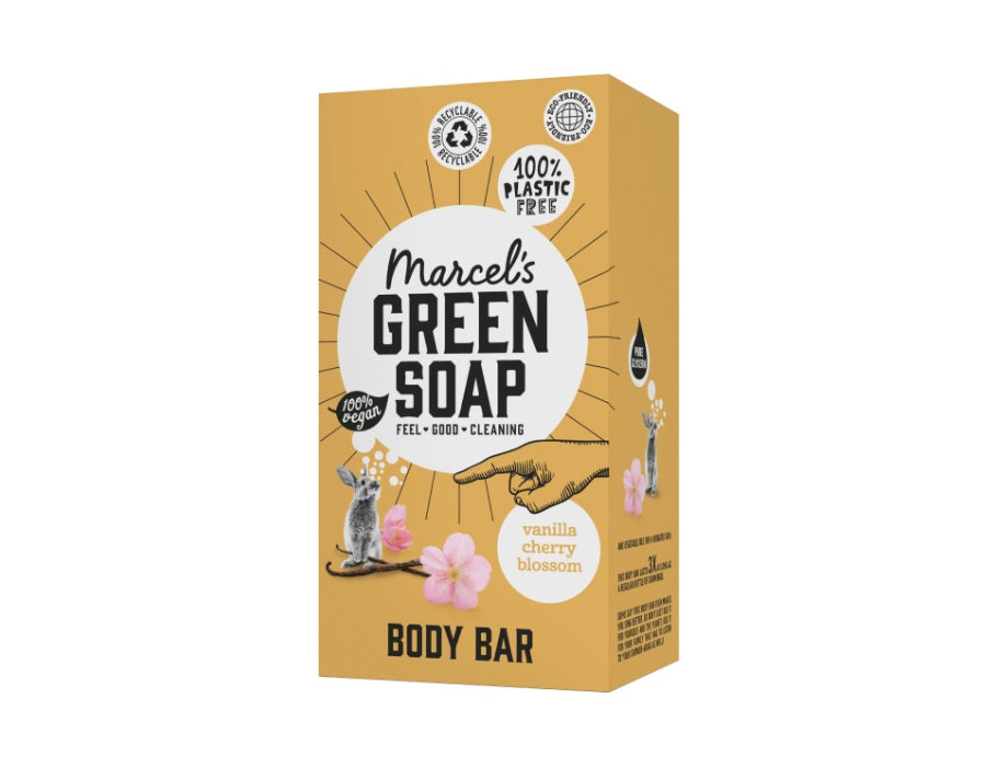 Marcels Green Soap Body Bar - Vanilla Cherry Blossom - 150 g