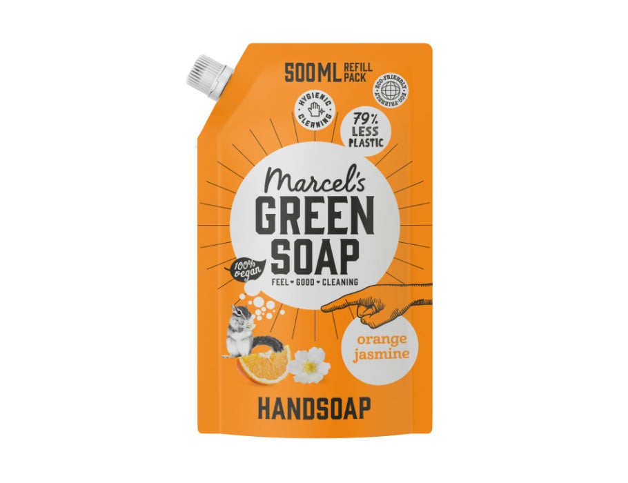 Marcels grüne Seife Handseife Orange Jasmin 500 ml Navulzak