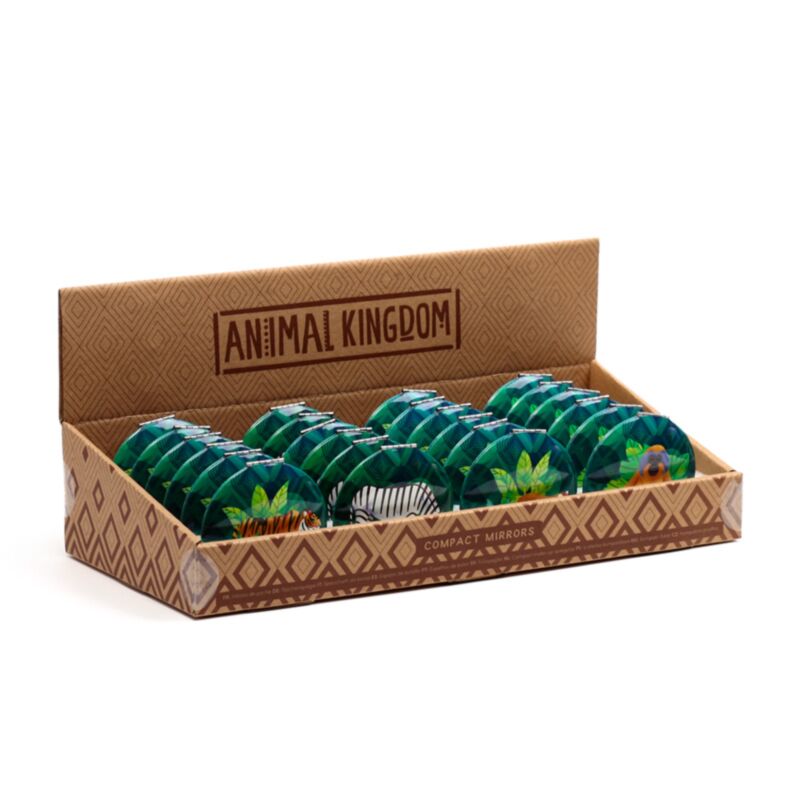 Kompakter Schminkspiegel in Tierform