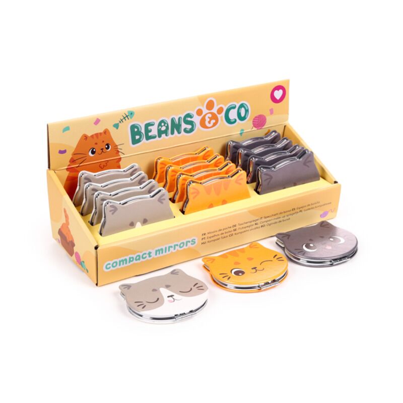 Beans Co Katzen Taschenspiegel