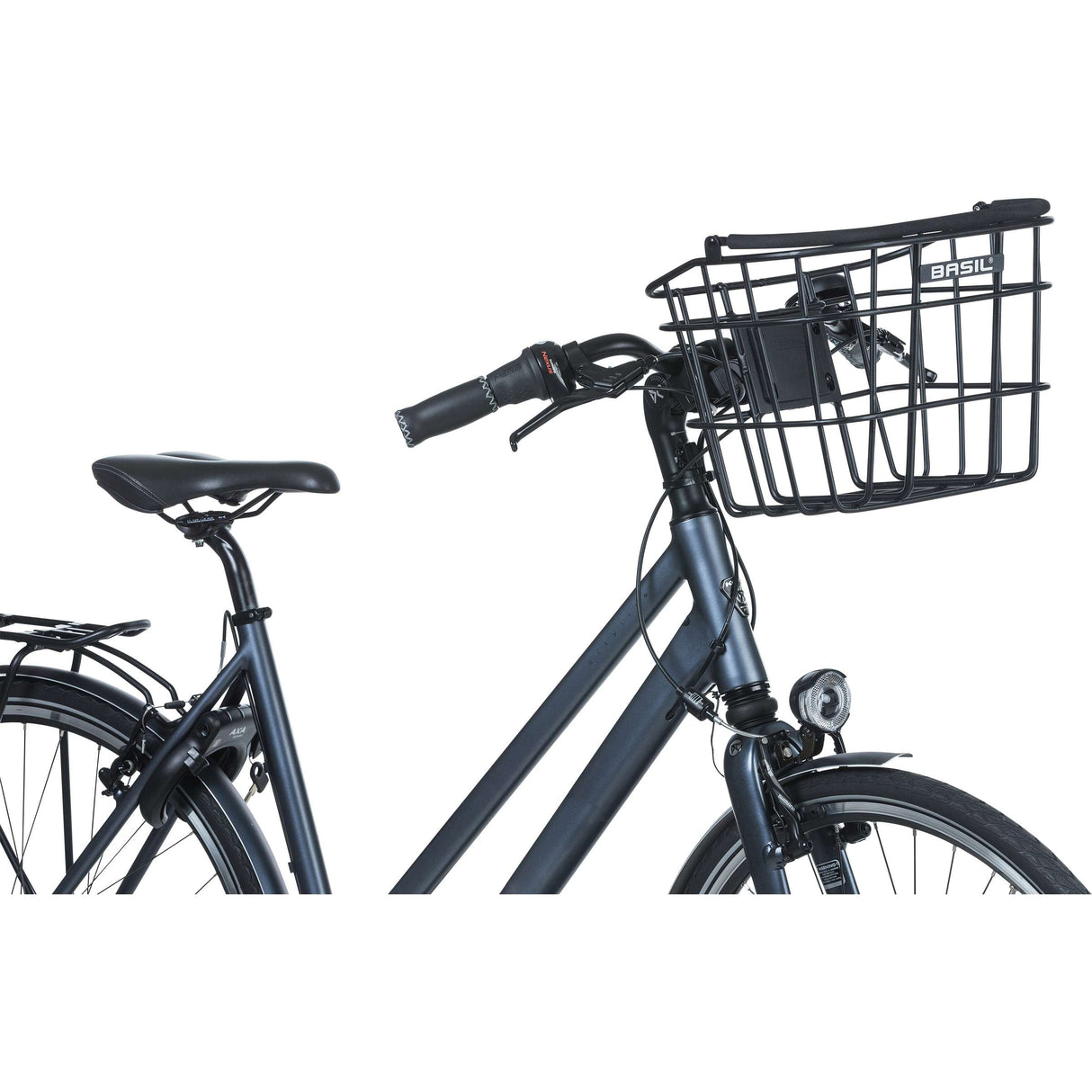 Basilikum Bremen Alu KF - Fahrradkorb - zuerst - Schwarz