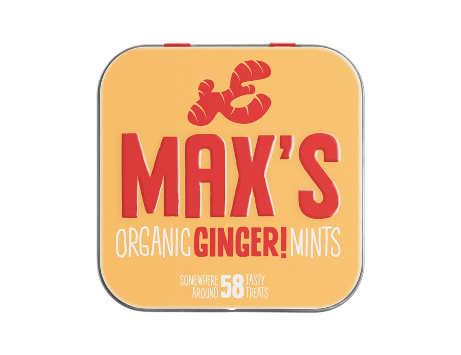 Max organische Mints Ingwer Mints - 35gr