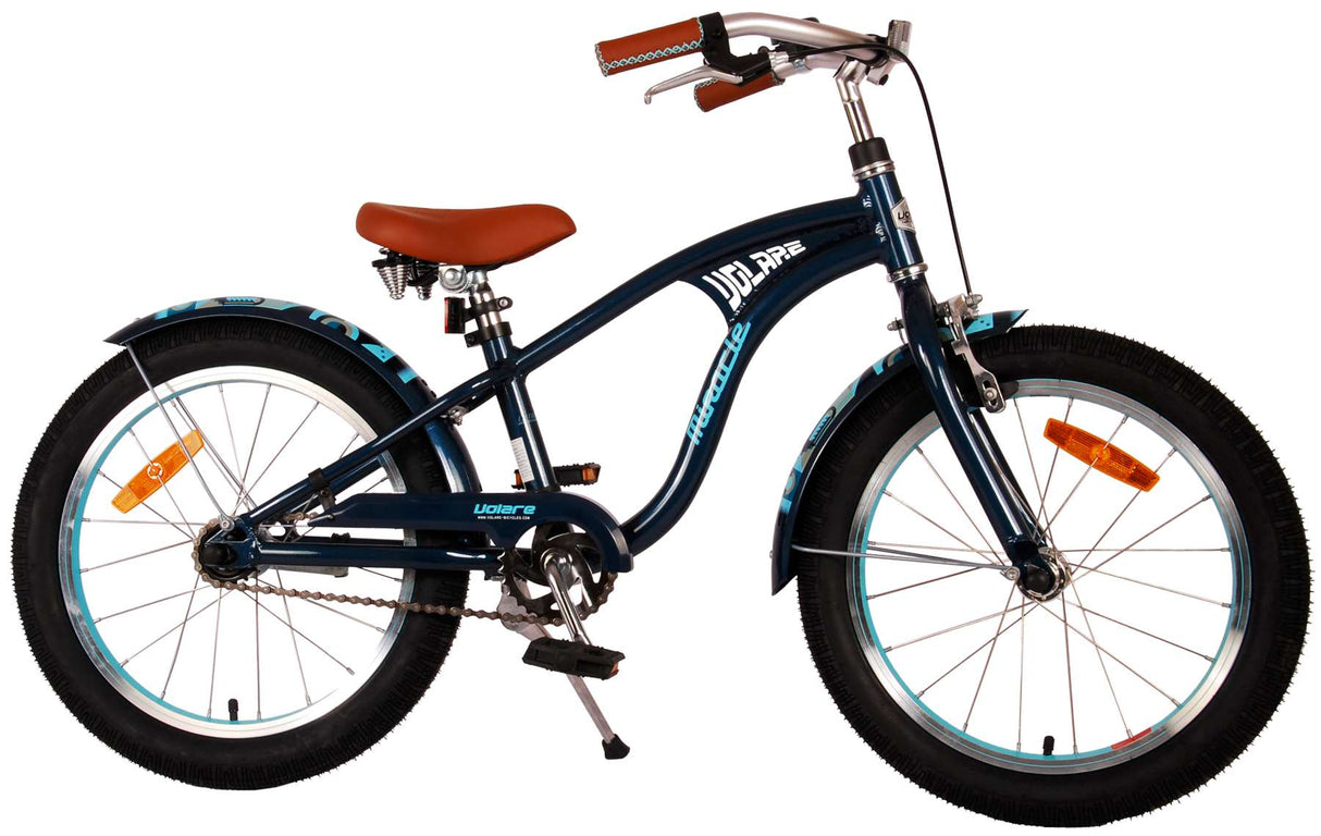 Volare Miracle Cruiser Kinderbike Jungen 18 Zoll Matt Blue Prime Collection