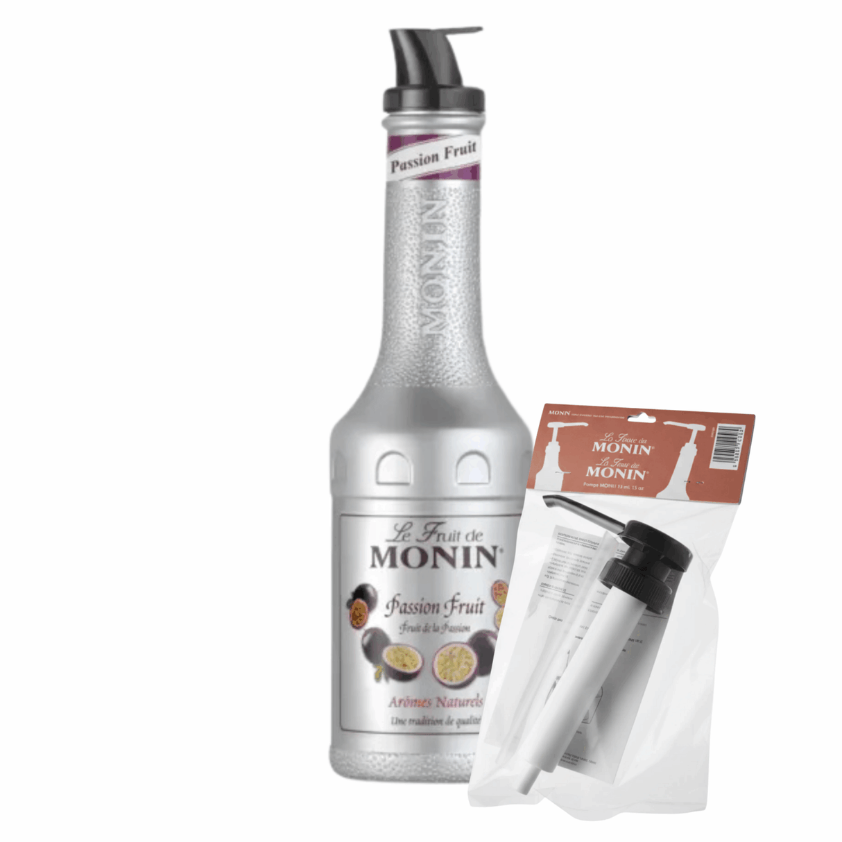 Monin Püree Passionsfrucht + Pumpe