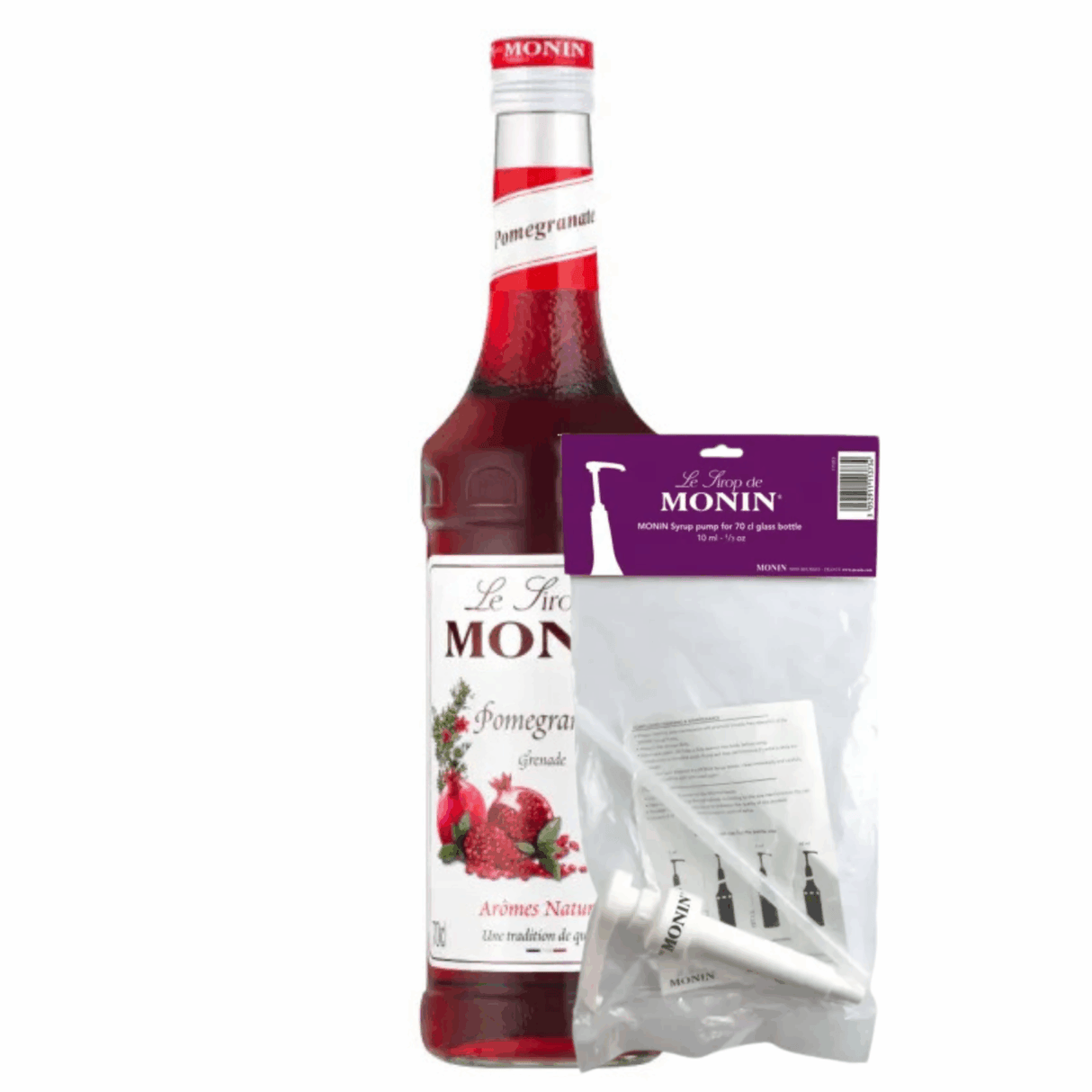 Monin Sirup Granatapfel (70 cl) + Siruppumpe (10 ml)