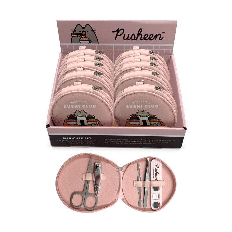 Union Pusheen The Cat Sushi Club 5-teiliges Maniküre-Set mit Reißverschluss