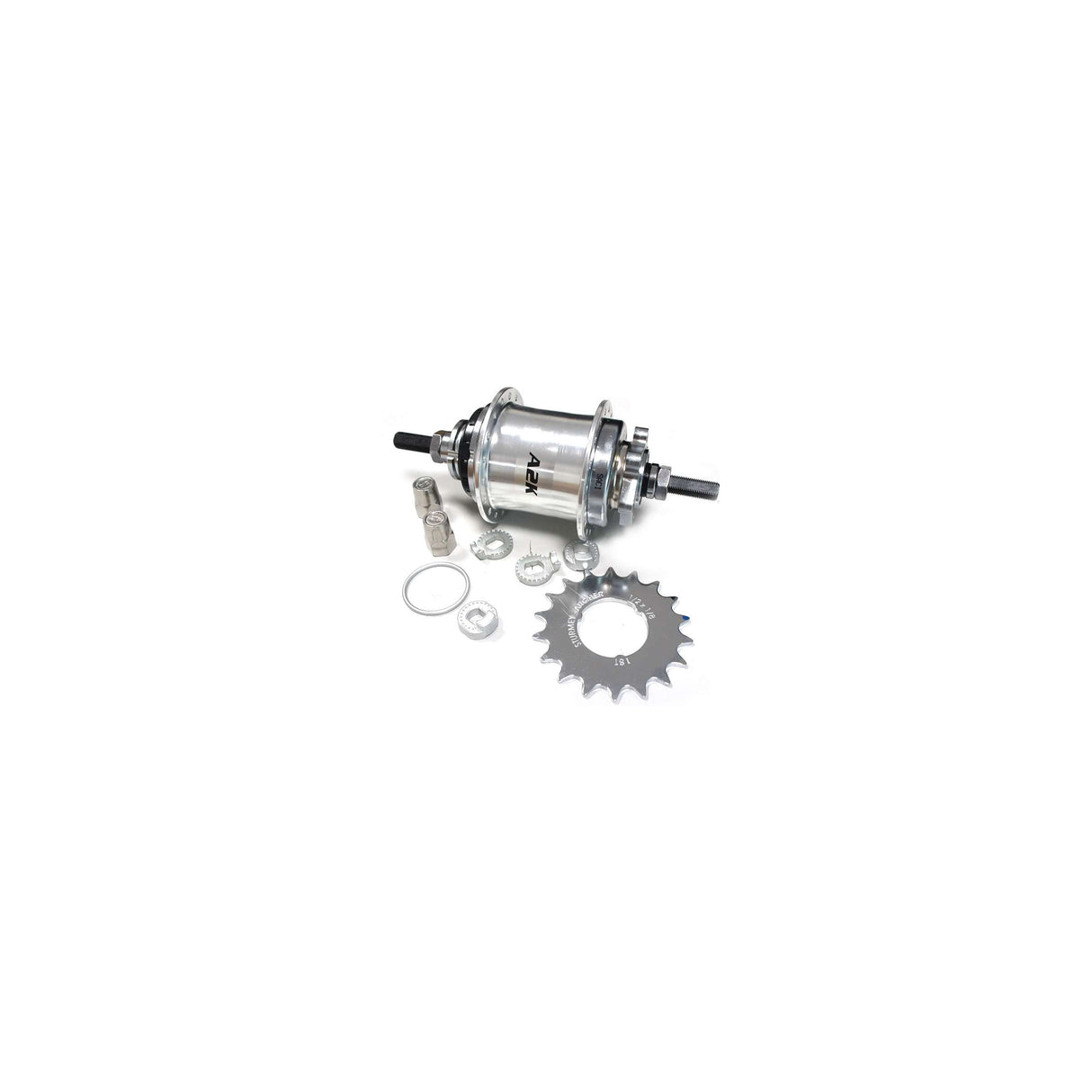 Sturmeyarcher Gear Hub 2 Geschwindigkeit Sturmey Archer Automatische A2K 36 Tands für Scheibenbremse Silber