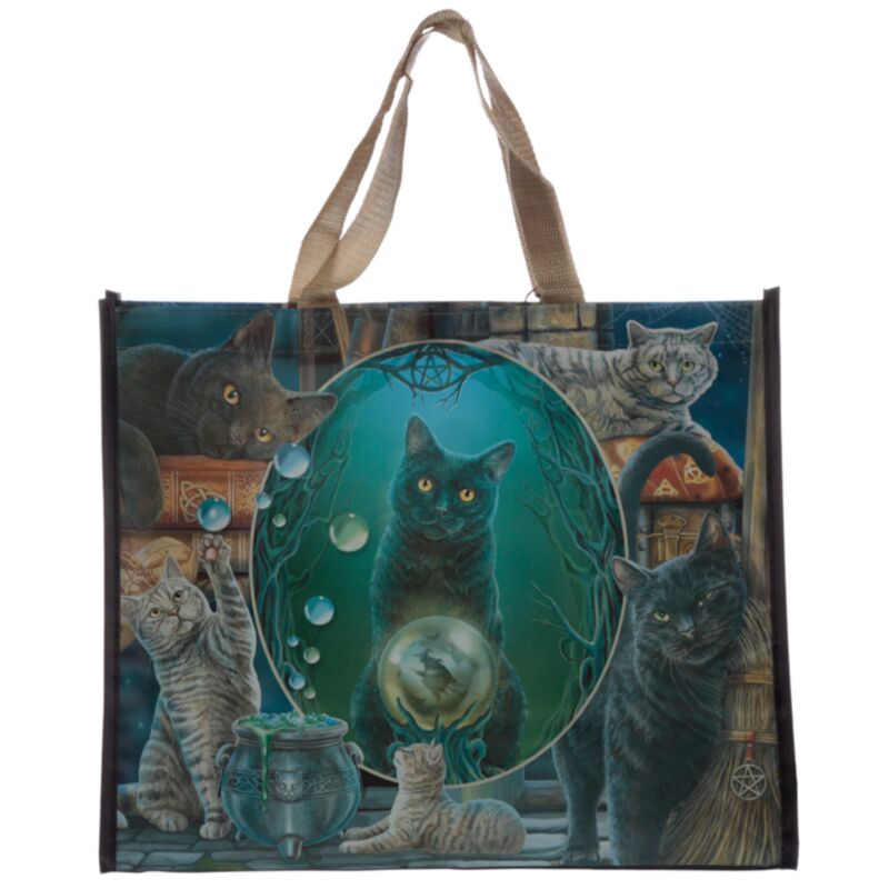 Lisa Parker – nachhaltige Einkaufstasche „Magic Cat“.